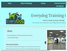Tablet Screenshot of everydogtrainingcenter.com